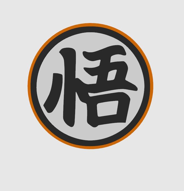 Goku Kanji Plaque