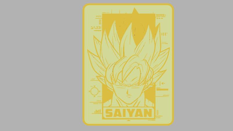 LIGHT BOX  Super Saiyan  - Dragon Ball