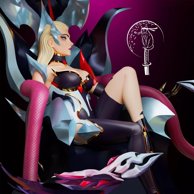 Evelynn League of Legends Ready For 3D Printing