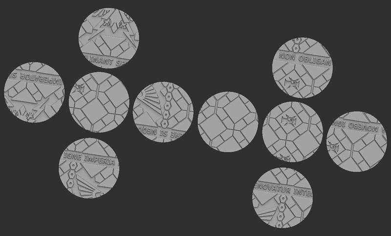 50mm Round Bases and Tops - Imperial Palace