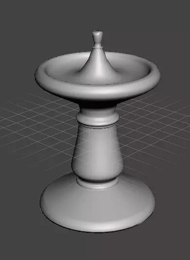 Fountain chess piece
