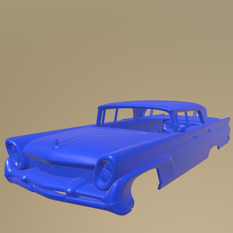 Lincoln Continental Mark III Landau 1958 PRINTABLE CAR BODY