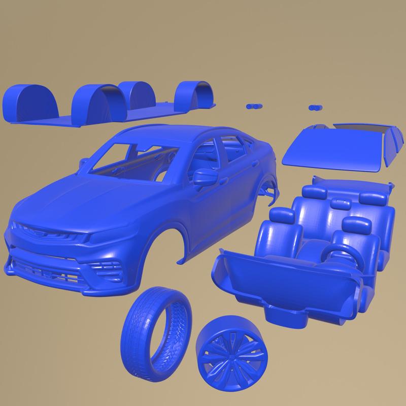 Geely Xing Yue 2019 PRINTABLE CAR IN SEPARATE PARTS