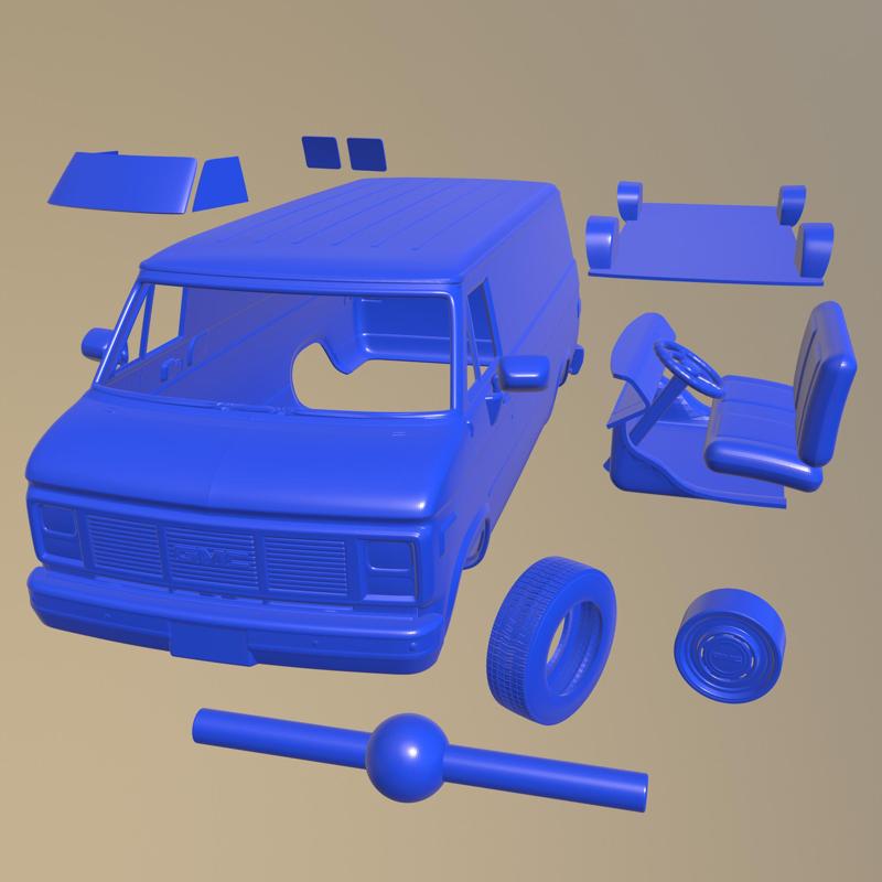 GMC VANDURA G 1500 1983 PRINTABLE VAN IN SEPARATE PARTS
