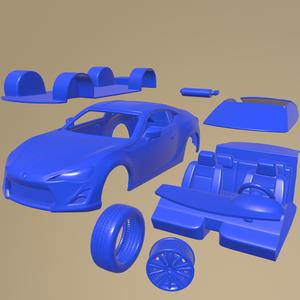 scion fr-s 2012 PRINTABLE CAR IN SEPARATE PARTS