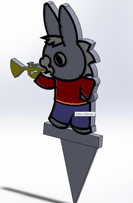 BOUGIE DECORATIVE ANE TROTRO