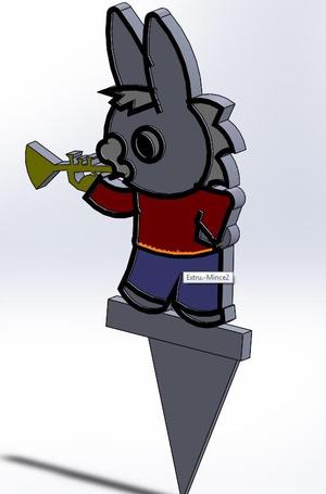 BOUGIE DECORATIVE ANE TROTRO