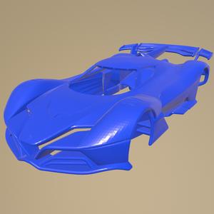 alfa romeo 8c r tazio 2020 Printable Car In Separate Parts