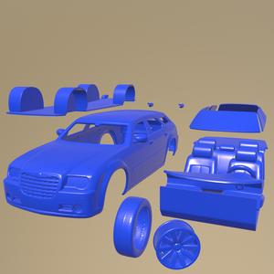 Chrysler 300C touring 2009 PRINTABLE CAR IN SEPARATE PARTS