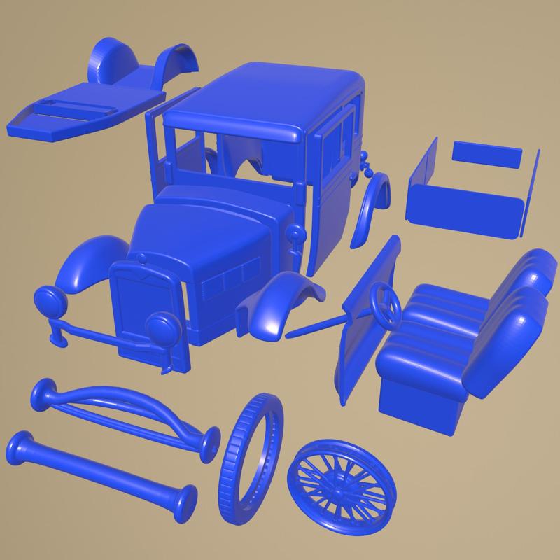 BMW DiXi 1928 printable car in separate parts