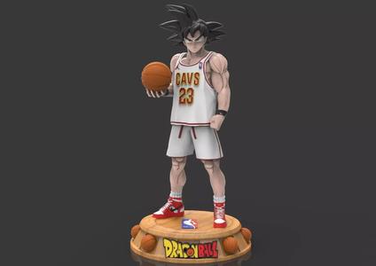 Goku Basketball NBA Cleveland Cavaliers action figure