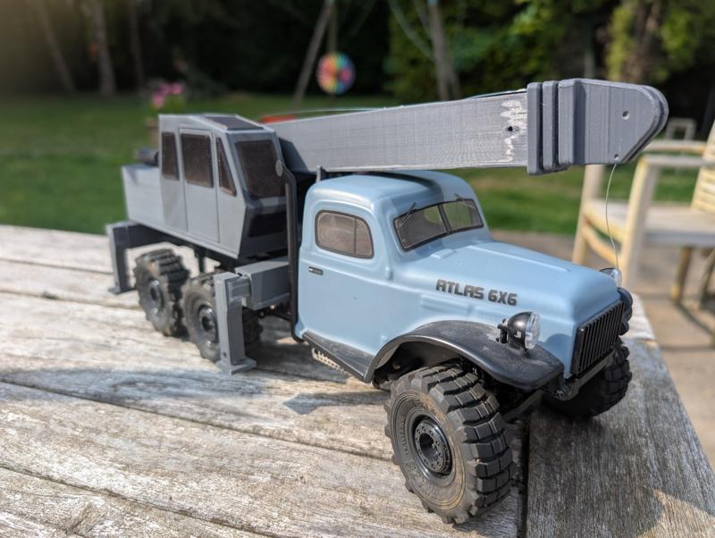 FMS ATLAS 6x6 MOBILE TELESCOPIC CRANE W ELECTRIC WINCH