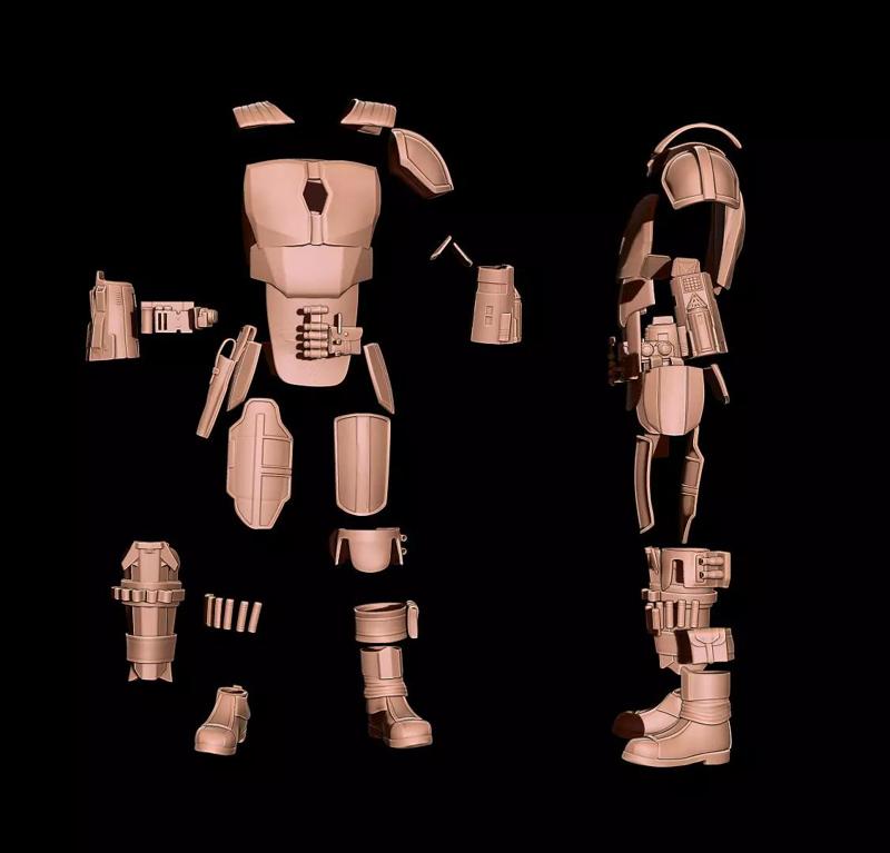 MANDALORIAN COSPLAY FULL ARMOR and JETPACK- Fan Art 3D Print