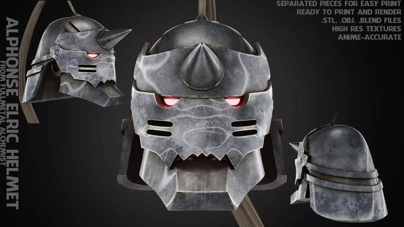 Fullmetal Alchemist Alphonse Elric Helmet for Cosplay