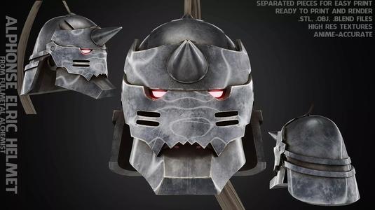 Fullmetal Alchemist Alphonse Elric Helmet for Cosplay