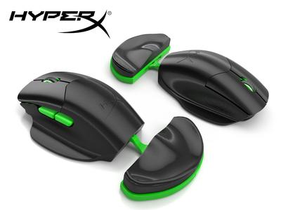 HyperX Pulsefire Saga - ergonomic design