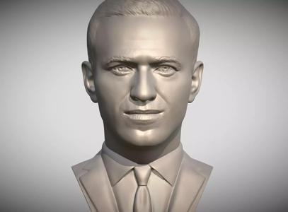 Alexey Navalny bust 3D printing ready stl obj formats