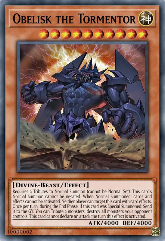 Obelisk the Tormentor(3rd TCG) Night Light Lithophane
