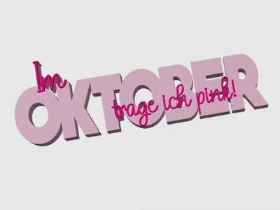 In October, I wear pink!