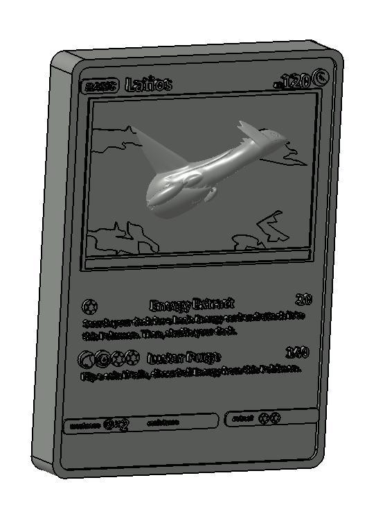 LATIOS 3D POKEMON CARD