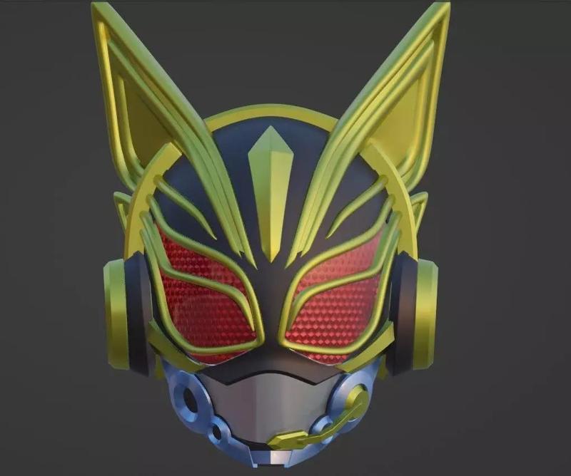 Kamen rider Nago cosplay helmet 3D printable STL file