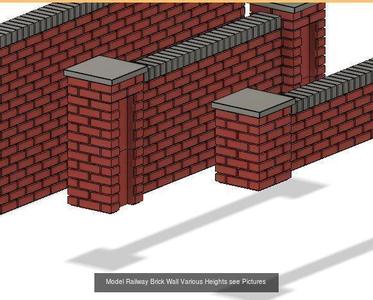 Model Railway House and Garden Items 3D Model Collection