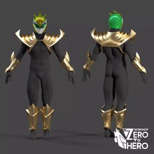 Power Ranger Drakkon Green Ranger Armor and Helmet