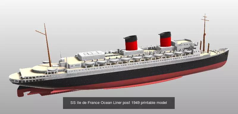 Big ocean liners printable models pack 3D Model Collection