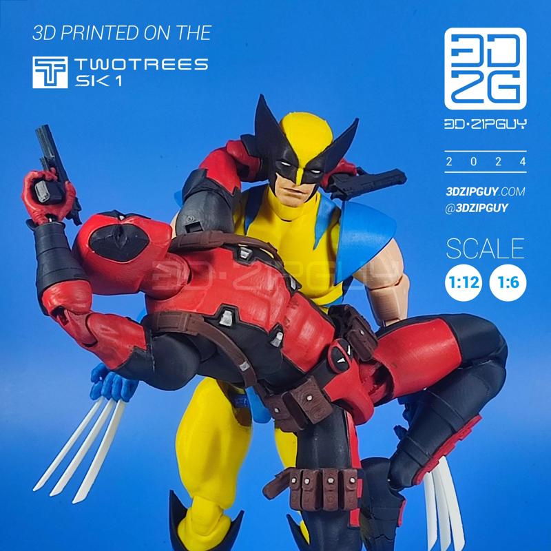 3D printable Action figure - Fully articulated DEATHTUB