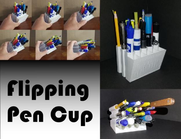 Flipping Pen Cup