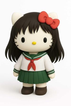 Hello Kitty Kagome cosplay