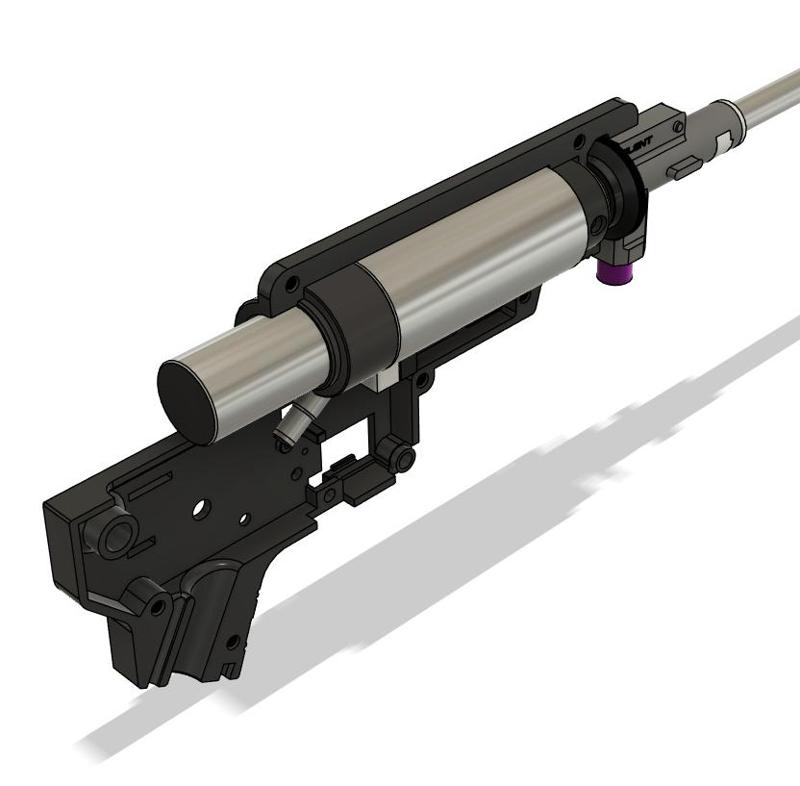 V2 gearbox for SparkLabs Wolf & Silent Industries Alpha hop-up chamber