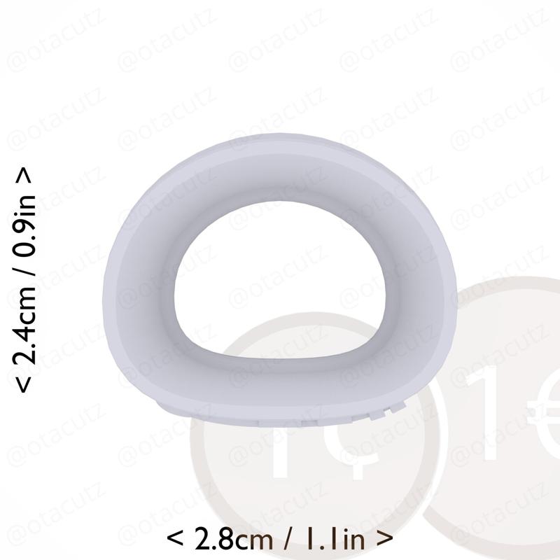 Mochi Cookie Cutter 0.75in / 1.9cm