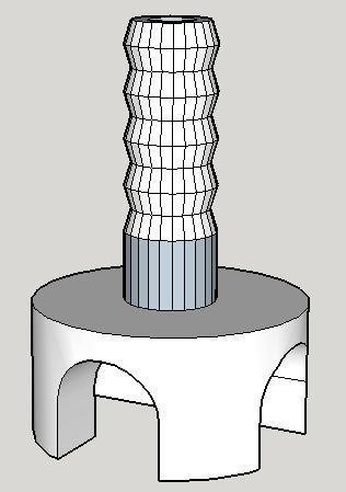 Vacuum bagging hose attachment