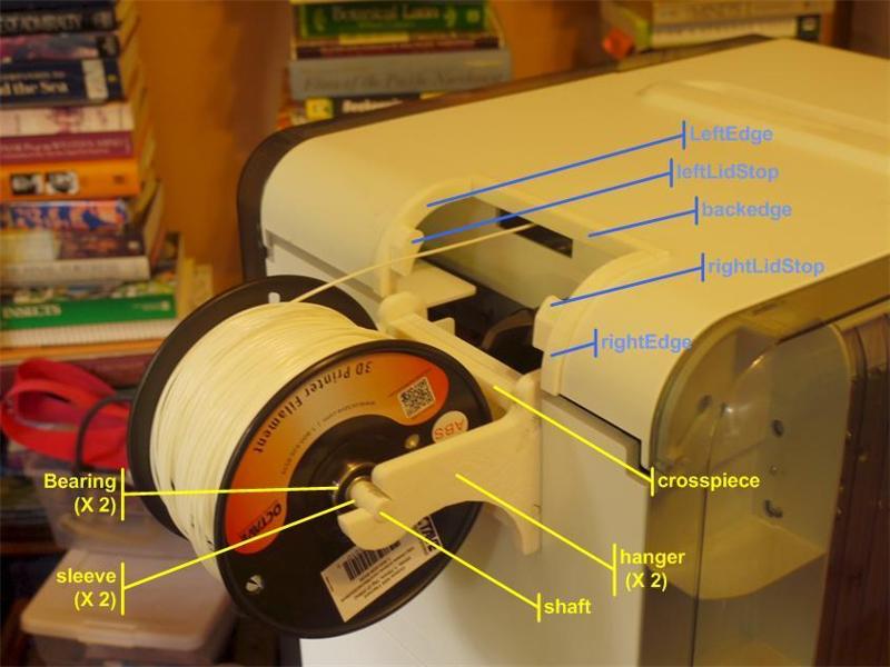 Deluxe Spool-Holder for XYZ DaVinci