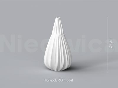 Niedwica Vase D_4 | 3D printing vase | 3D model | STL files | Home decor | 3D vases | Modern vases | Floor vase | 3D printing | vase mode | STL
