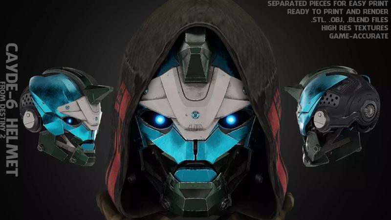 Cayde-6 Helmet for Cosplay