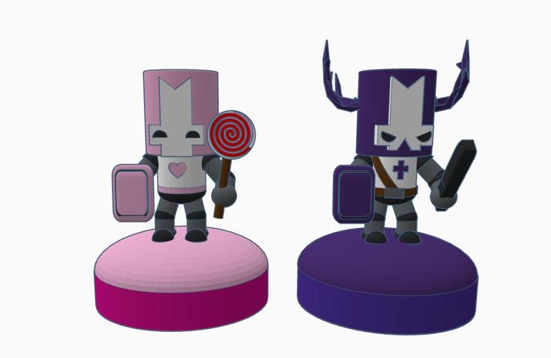 Blacksmith and Pink Knight - Catle Crashers