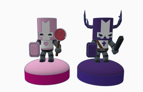 Blacksmith and Pink Knight - Catle Crashers