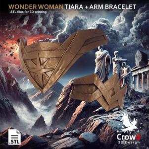 Wonder Woman Tiara and Arm Bracelet