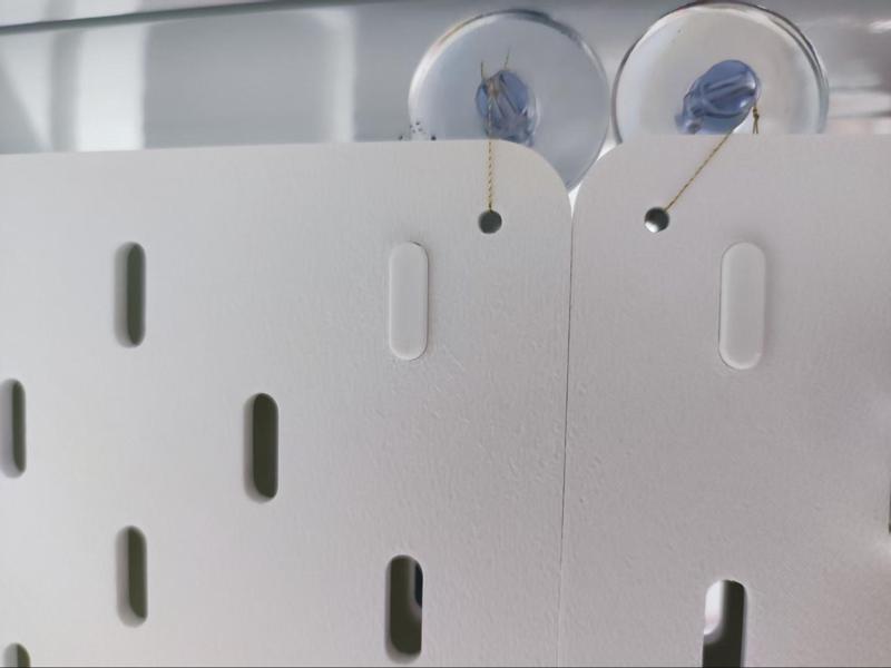 3mm thick IKEA pegboard horizontal connector