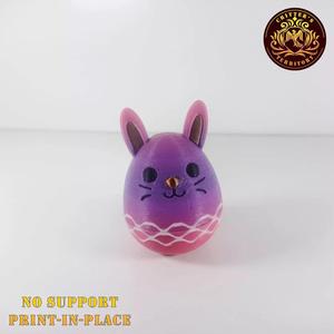 Self-Balancing Easter Egg Bunny Toy 3mf Color File Included