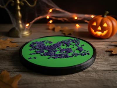 Spooky Halloween Coaster Halloween house v4