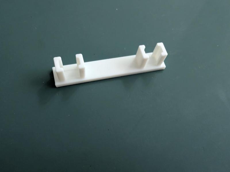 Curtain track end cap