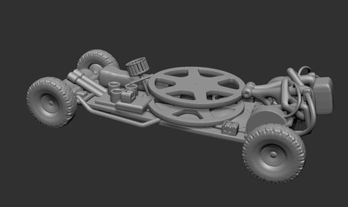 Small Solider Chainsaw Attack Vehicle