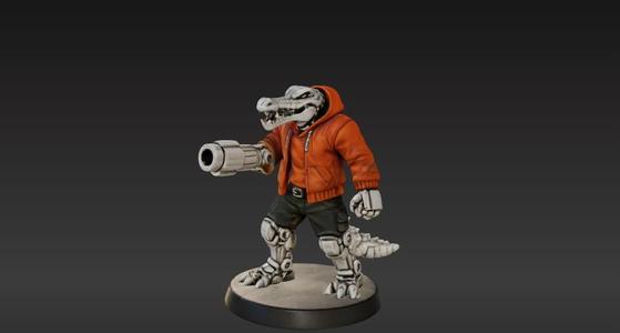Chroma Croc - RPG Miniature