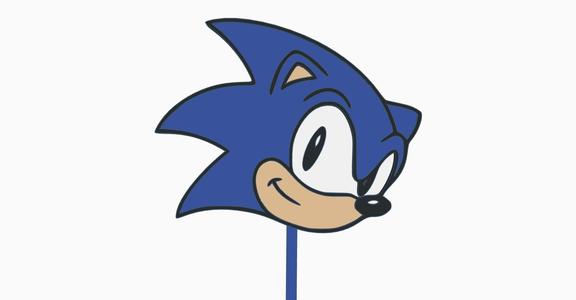 Sonic Cake Topper