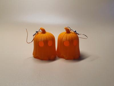 Pumpkin Ghost Earrings 