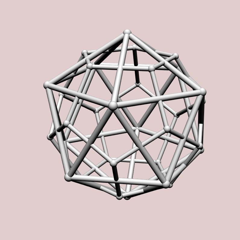 Icosahedron with Dual Dodecahedron