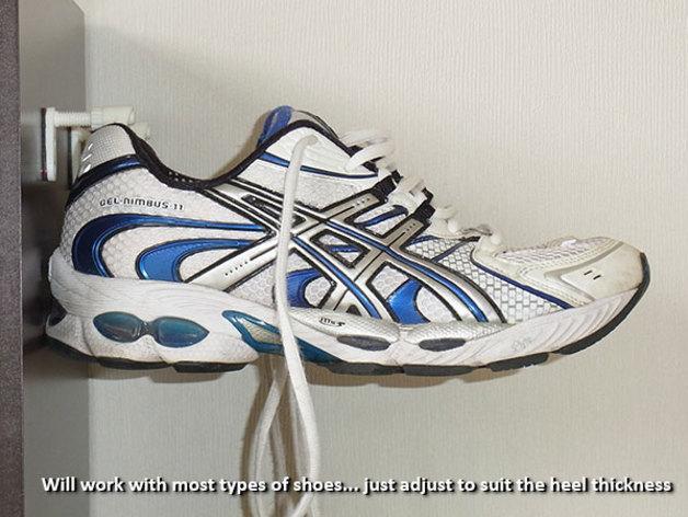 "Gravity Based" Shoe Storage System - Makes use of unused/wasted space